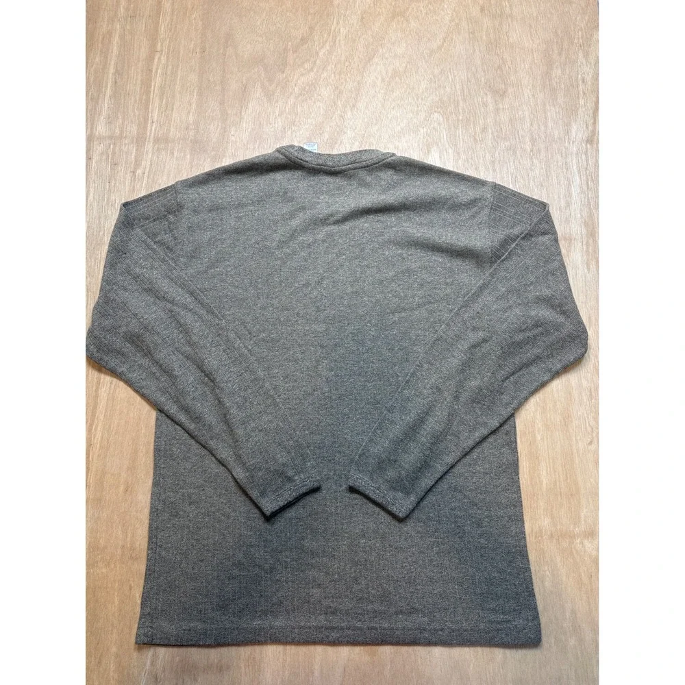 Farah Vintage Mens Brown Olive Knit Crewneck Sweater Size M Long Sleeve
